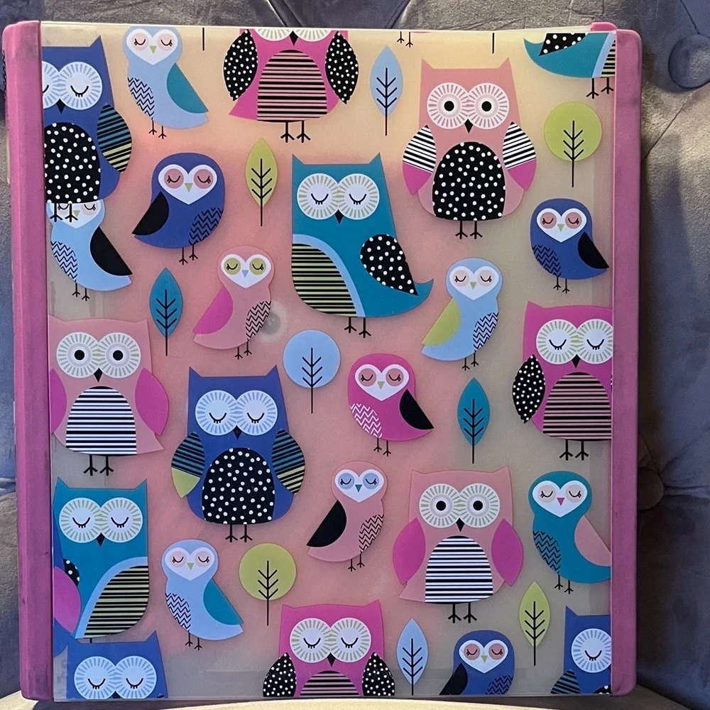 STAPLES Owl 1.5” 3-ring Binder & Zipit Pencil Pouch